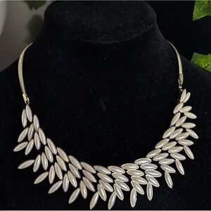 R&J Couture Faux Perl Statement Necklace